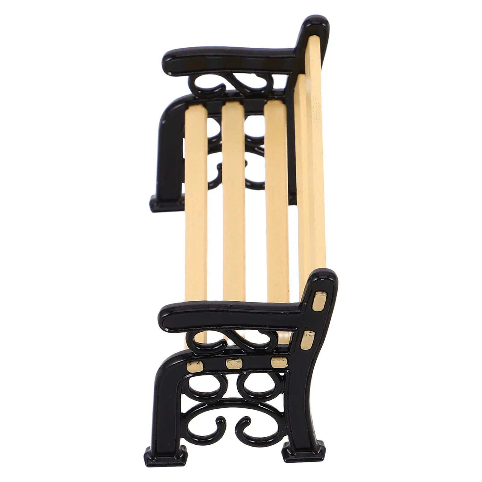 

Miniature Garden Bench for Dollhouse Crafted from Premium Alloy Realistic Park Bench for Miniature Landscaping Indoor Outdoor