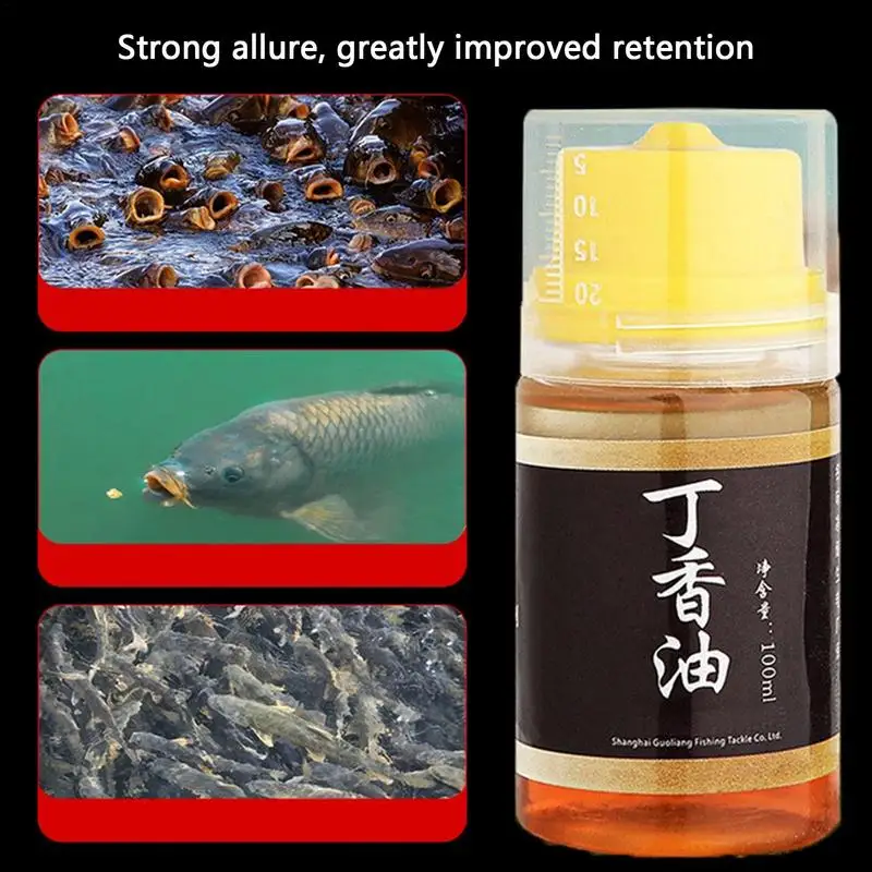 Fish Attractant Liquid Bass Attractant Clove Oil Fishing Baits Fishing Wild Fish Crucian Carp Deep Sea Fishing Bait