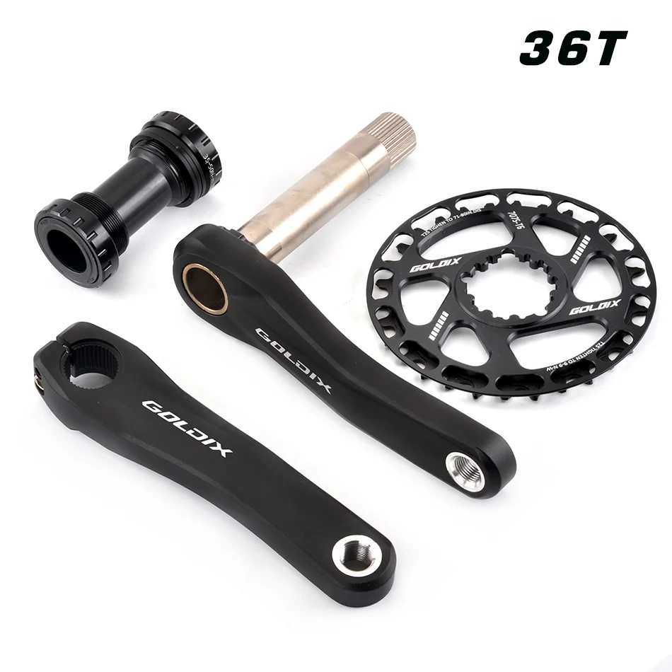 GOLDIX 150MM lange ultraleicht kinder fahrrad Klapp fahrrad hohl einteiliges kurbel set für SHIMANOSRAM variabler geschwindigkeit system