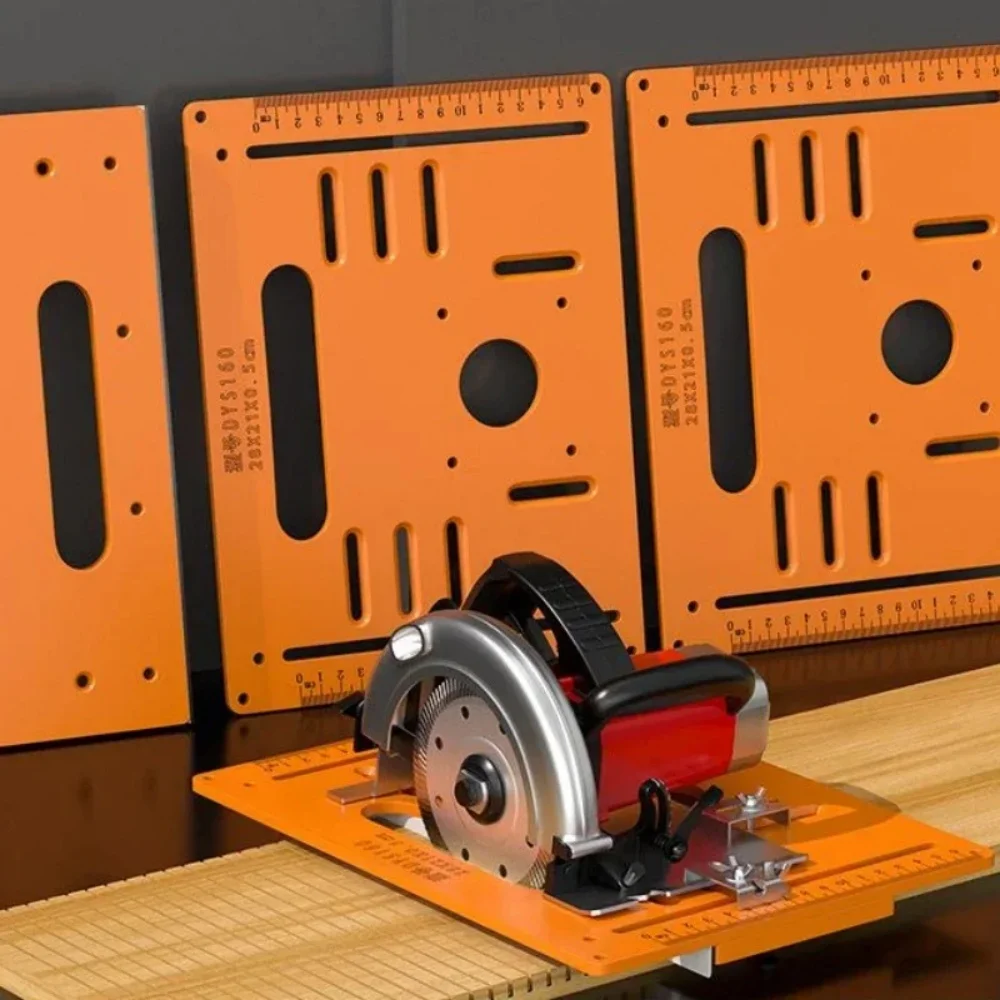 

Woodworking Cutting Machine Base Wooden Board Bending Cutting Positioning Template Jig Gypsum Board 45° Angle Slotting Tools