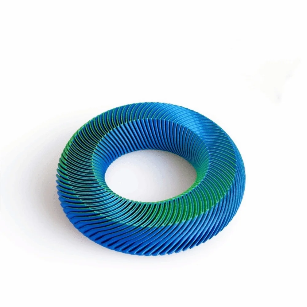 Hand Sensory Toy Spiral Spiral Fidget Toy Stretchable 3D Printed Squishy Loopz Telescopic Soft Elastic Sensory Gadget For Kids