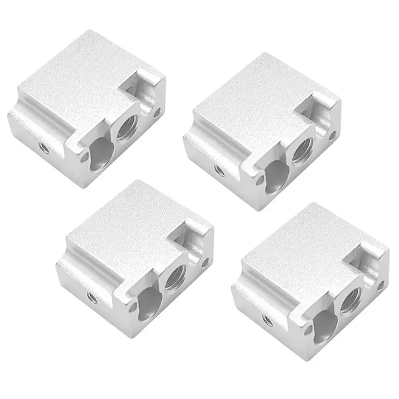 AEE8-4Pcs For Flsun V400 Hot End Part Heating Block Extruder Hotend Heater Block 3D Printer Accessories