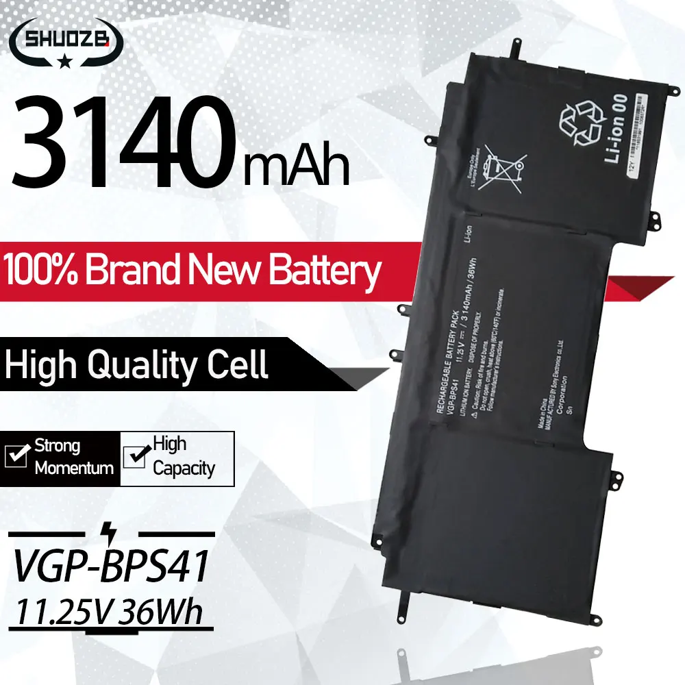 

New VGP-BPS41 Loptop Battery For SONY Vaio Flip 13 SVF13N SVF13N13CXB SVF13N18SCB SVF13N17SCB SVF13NA1PT Series 11.25V 36WH