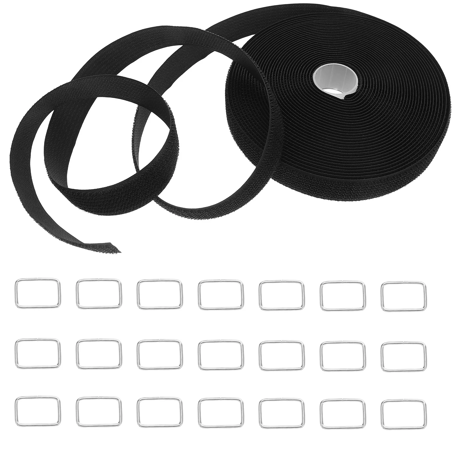 

1Set Hook Loop Strap Tape Adjustable Fastening Cable Tie Organizer Durable Nylon Cord Management Reusable