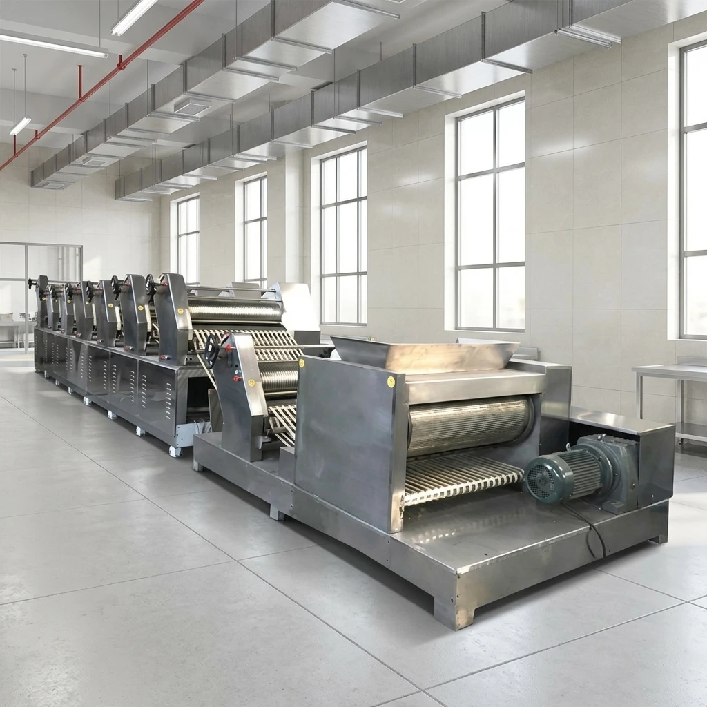 FOODLINE Custom Painting Noodle Maker Stable Operation Multi Mold Replaceable for Global Retail Food Partners