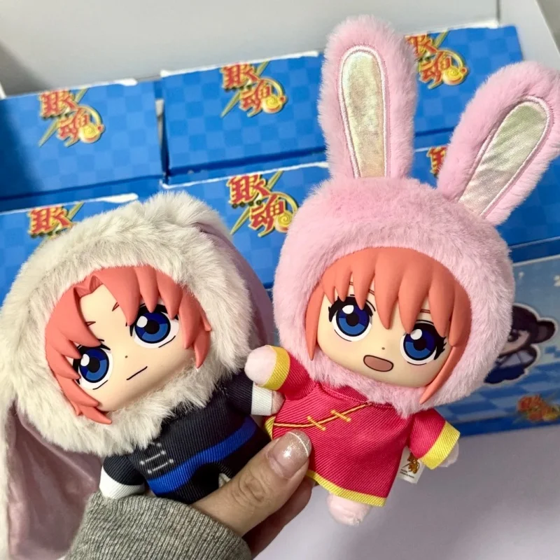 ホットエイキ銀魂万寿呂シリーズビニール人形ブラインドボックス坂田銀時島神楽アニメ周辺機器コレクションおもちゃ