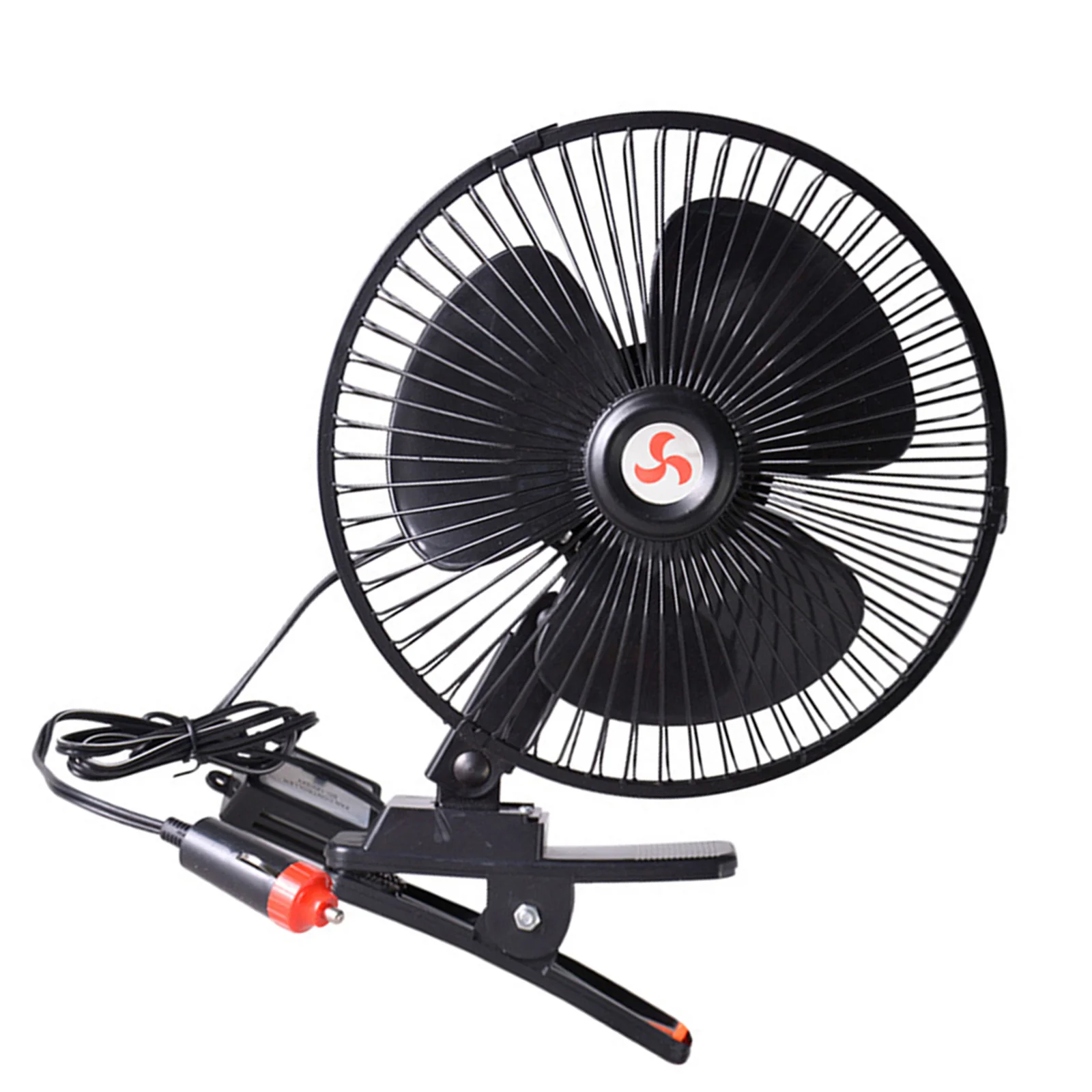 12 V Clip-on Fan Pressure-resistant Cooling for Car Electric Durable Oscillating