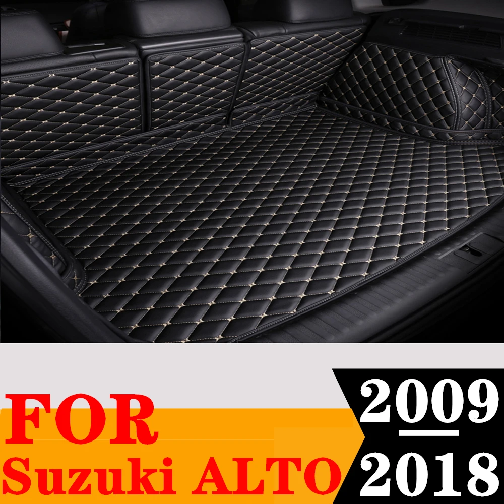 Kustom Set lengkap bagasi mobil tikar untuk Suzuki Alto 2018 2017 2016 2015 2014 2013 2012 2011 2010 belakang kargo kapal bantalan bot ekor