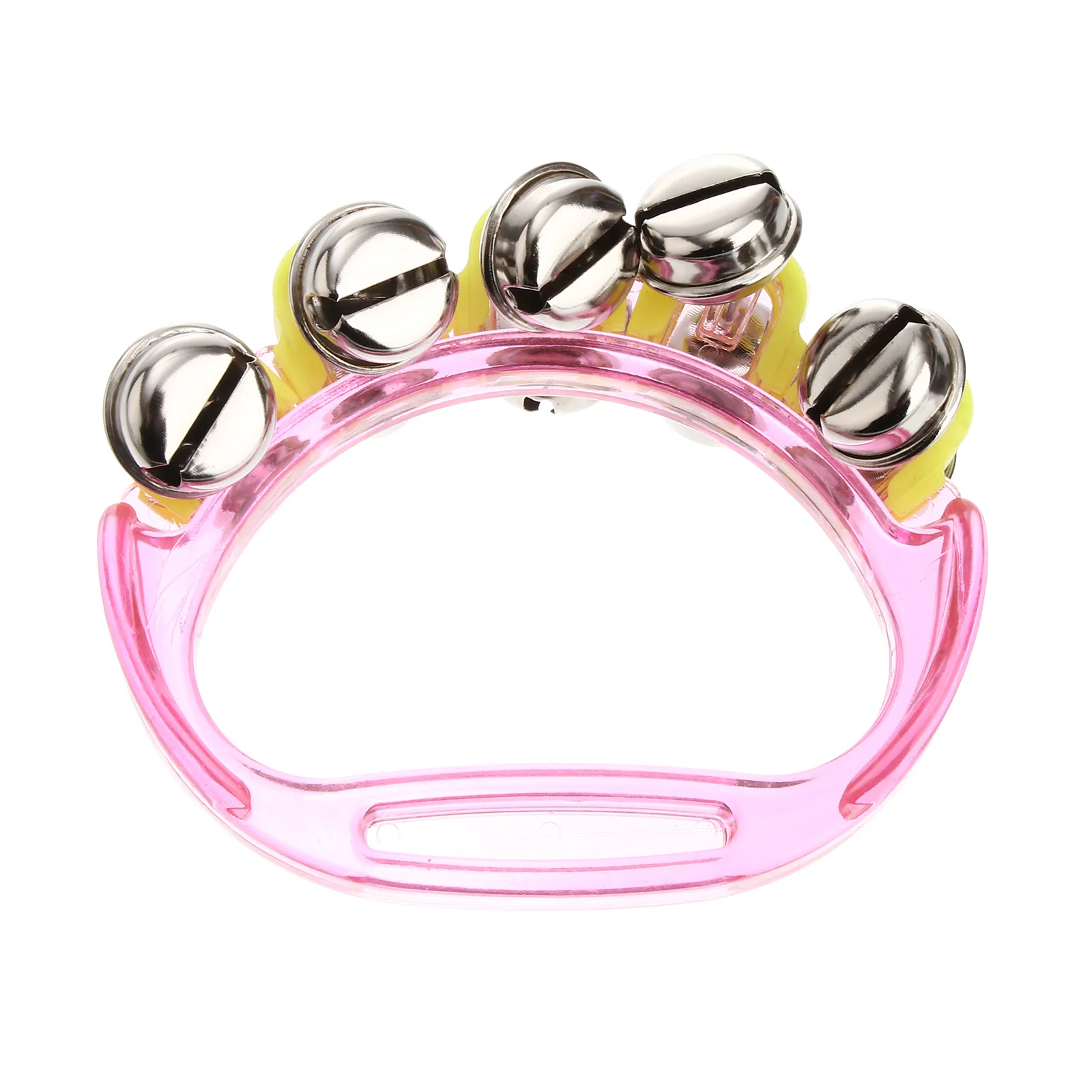 1 pçs chocalho de mão do bebê adorável cores sortidas cedo educacional música chocalho sino portátil seguro aperto do bebê treinamento