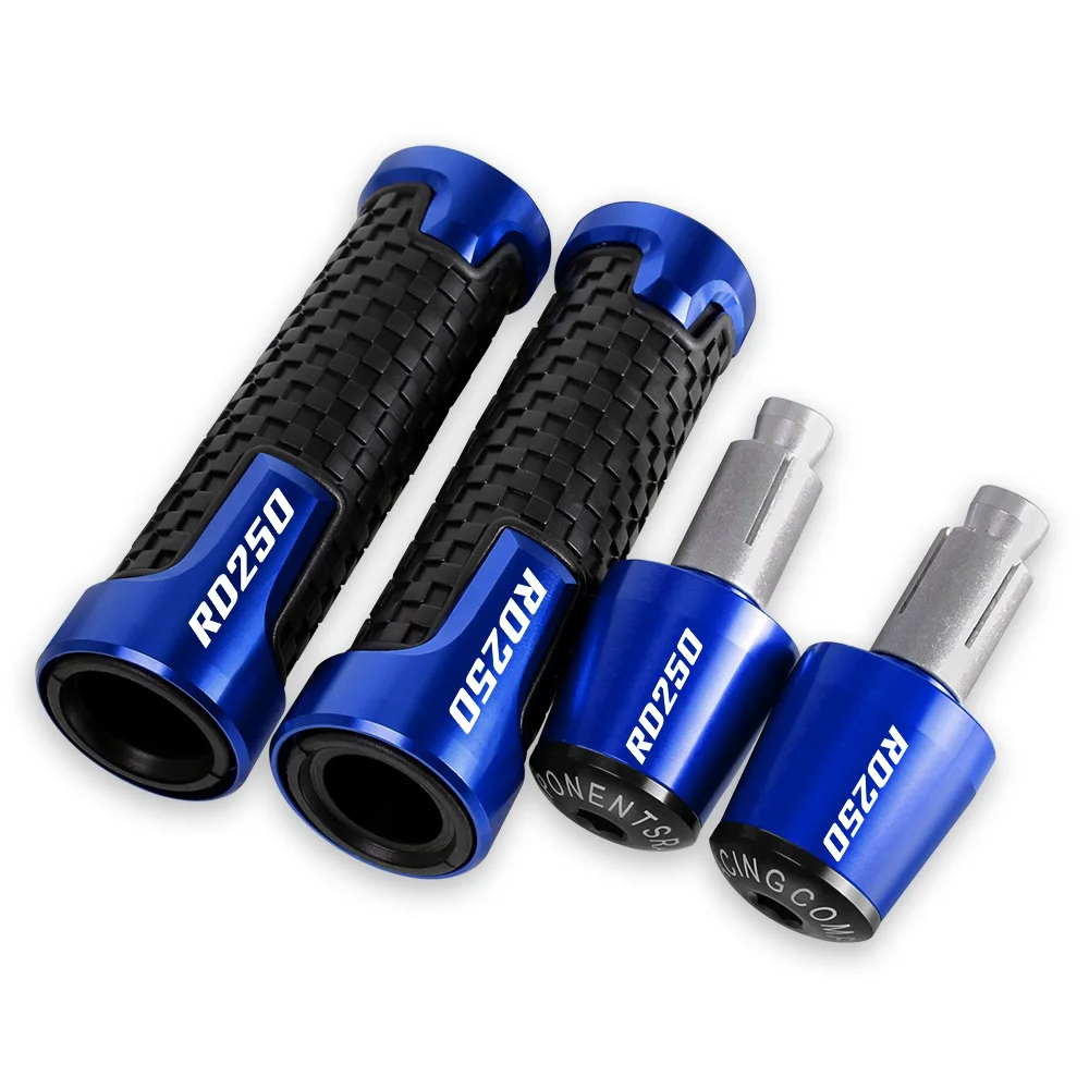 

Motorcycle Accessories For YAMAHA YZF RD250 1974 1975 1976 1977 1978 7/8" 22MM Handlebar Hand Grips Handle Bar End Cap plug