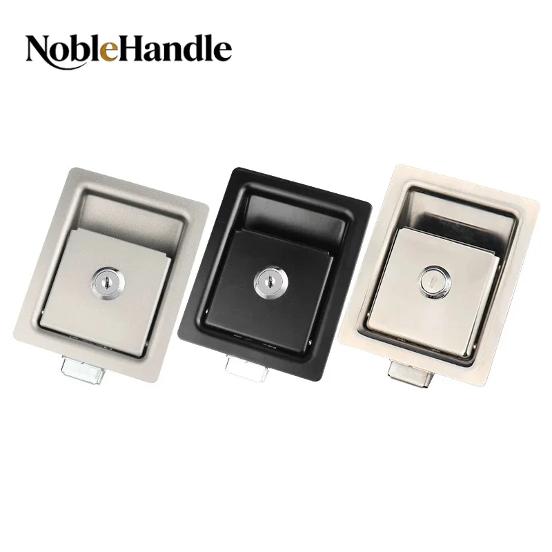 MS866-3-4 Stainless Steel Embedded Vibration-proof Panel Lock, Tool Box Lock for Sanitation Engineering Vehicle & Pump Truck
