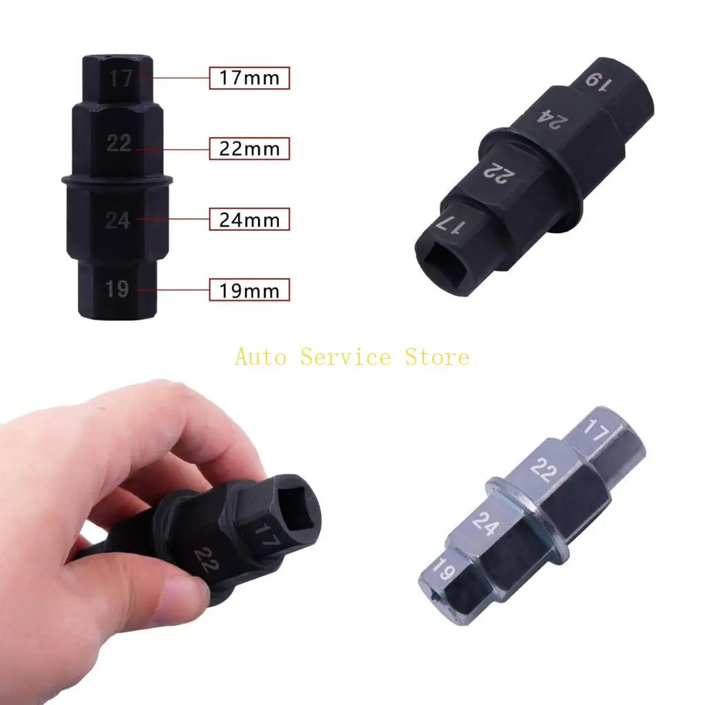 

462A Tool for Motorcycle Front Wheel, Allens Spindle Tool Bit Socket Wrench Tool 17 19 22 24mm
