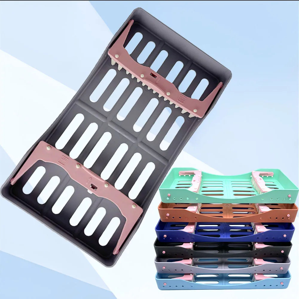 

7 Hole Dental Sterilization Box for Instrument Filler Aesthetic Sterilization Tray for LM Resin Knife Plastic Dresser Tools