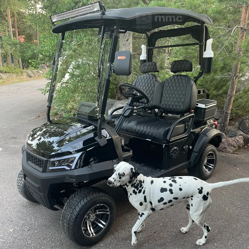 عربات الغولف الشمسية مع شهادة CE بطارية ليثيوم جديد خمر/الكلاسيكية 2/4/6 مقاعد عربات الغولف أربع عجلات عربة الغولف الكهربائية #1