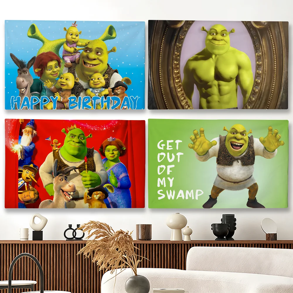 Funny Cartoon S-Shrek-K flag Suitable For Party Club Outdoor