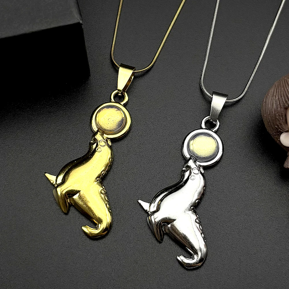 

Sea Lion Top Ball Chain For Women Men Stainless Steel Gold Color Ocean Aquarium Animal Daily Wear Neck Pendant Jewelry Gifts