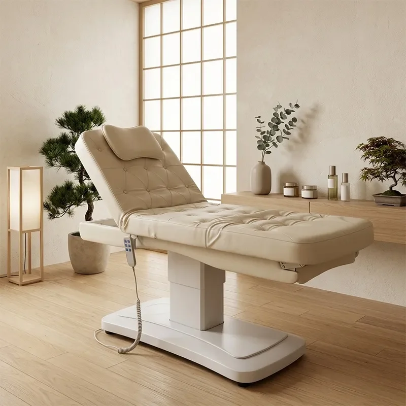 Cross-border electric beauty bed, spa massage bed for beauty salons, facial management examination bed, injection bed,