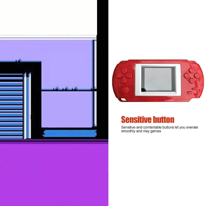 وحدة تحكم ألعاب محمولة ريترو مدمجة في 268 ألعاب كلاسيكية 2.0 بوصة شاشة LCD نمط الممرات نظام ألعاب الفيديو هدايا للأطفال والكبار