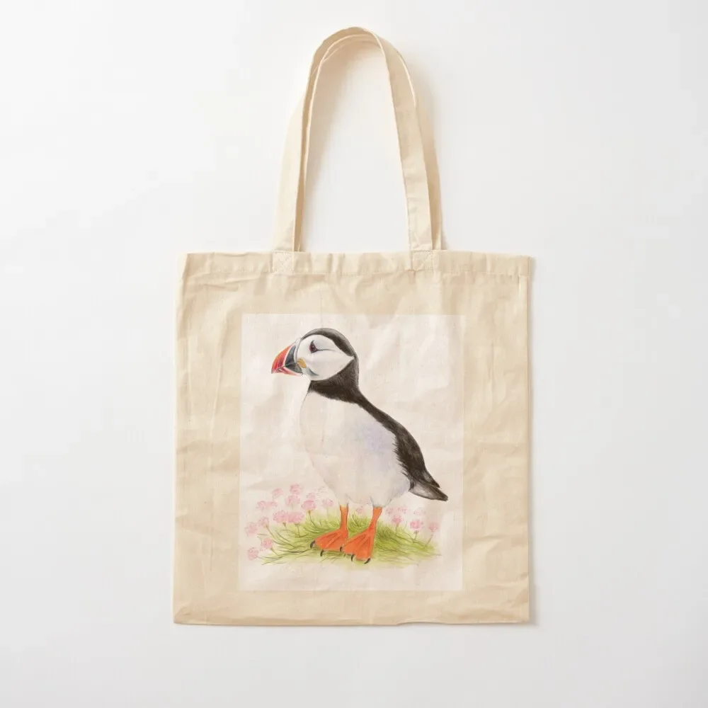 

Puffin Tote Bag shopping bag logo canvas tote bags large size bags bag for beach