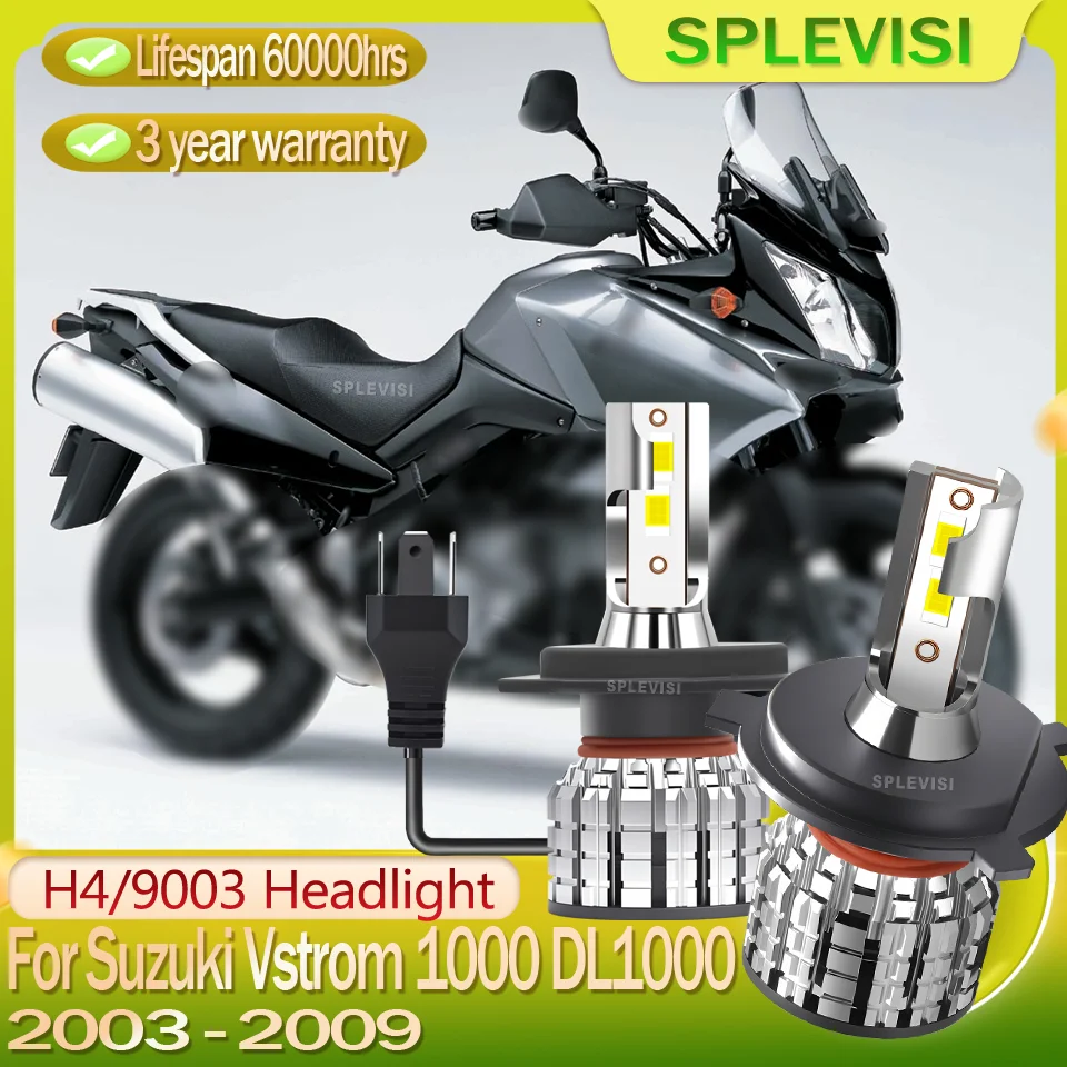 

9003 Plug-and-Play Instant Installation motorcycle Headlight For Suzuki Vstrom 1000 DL1000 2003 2004 2005 2006 2007 2008 2009