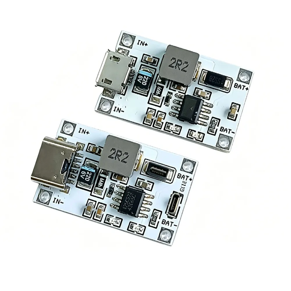 1-5 Stück 5V 2A Lithium-Batterieladegerät mit Aufwärtsschutzplatine 2S 7.4V 8.4V Boost-Power-Modul Li-Po Li-Ion 18650 Micro Type-C