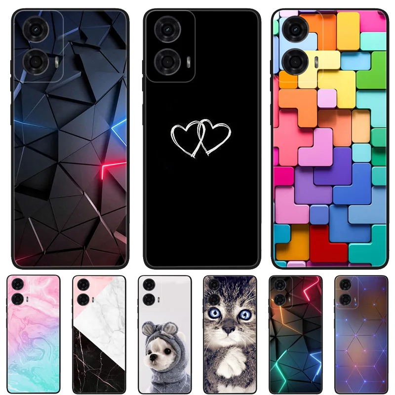 Case For Motorola Moto G24 Power Case Cool Silicone Protective Cover for Moto G24 G 24 Power Bumper Fundas Coque Black Shells