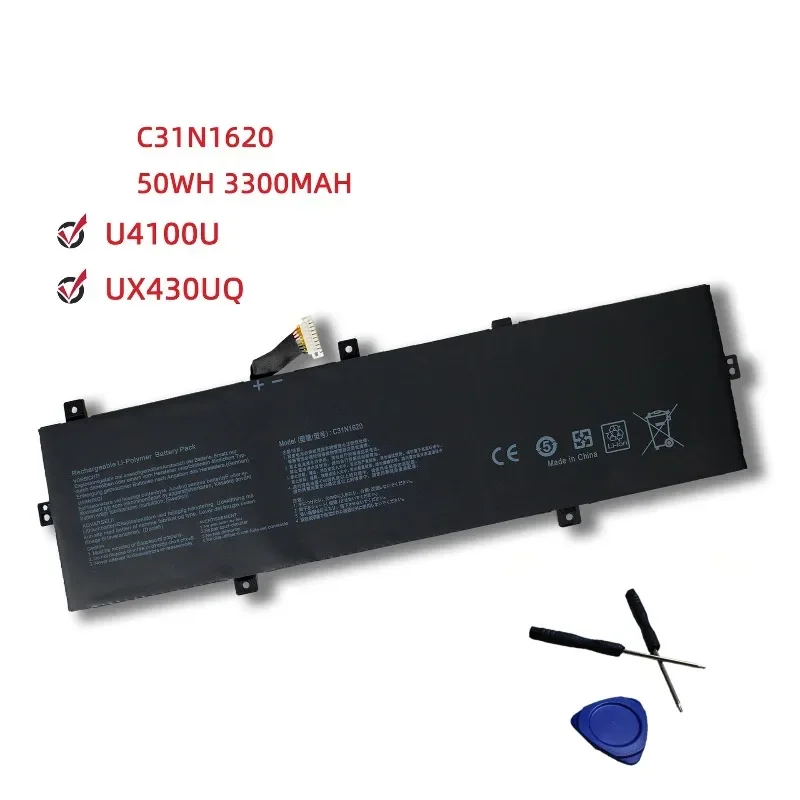 C31N1620 Laptop Battery For Asus ZenBook U4100U UX430UQ UX430UN UX430UA 11.55V 50Wh Li-Polymer Replacement Battery