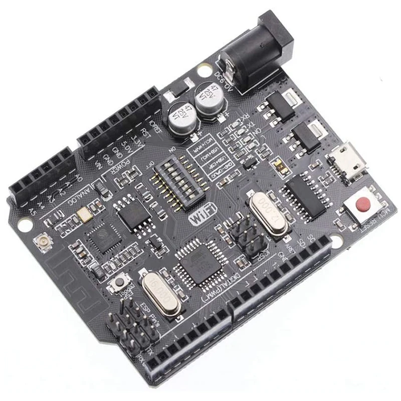 For UNO R3 WiFi ATmega328P+WiFi+ESP8266 NodeMCU 32MB Memory USB-TTL CH340G for Arduino with USB Cable 2.4G WiFi Antenna