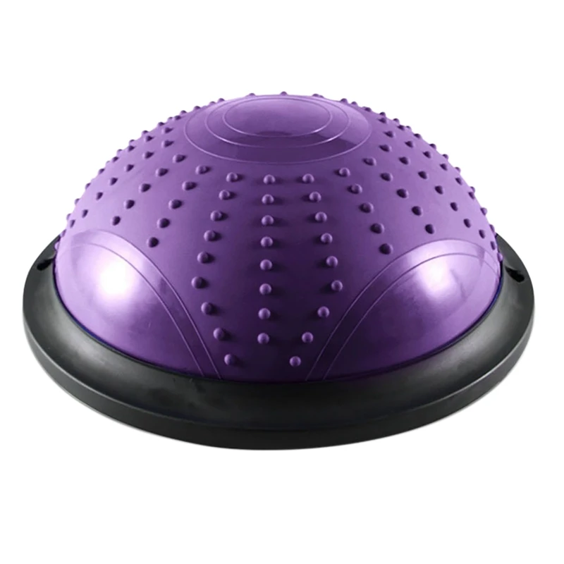 New-Half Yoga Ball Balance Trainning Ball With Resistance Bands Air Dome Balance Ball For Body Home Gym Workouts Fitness