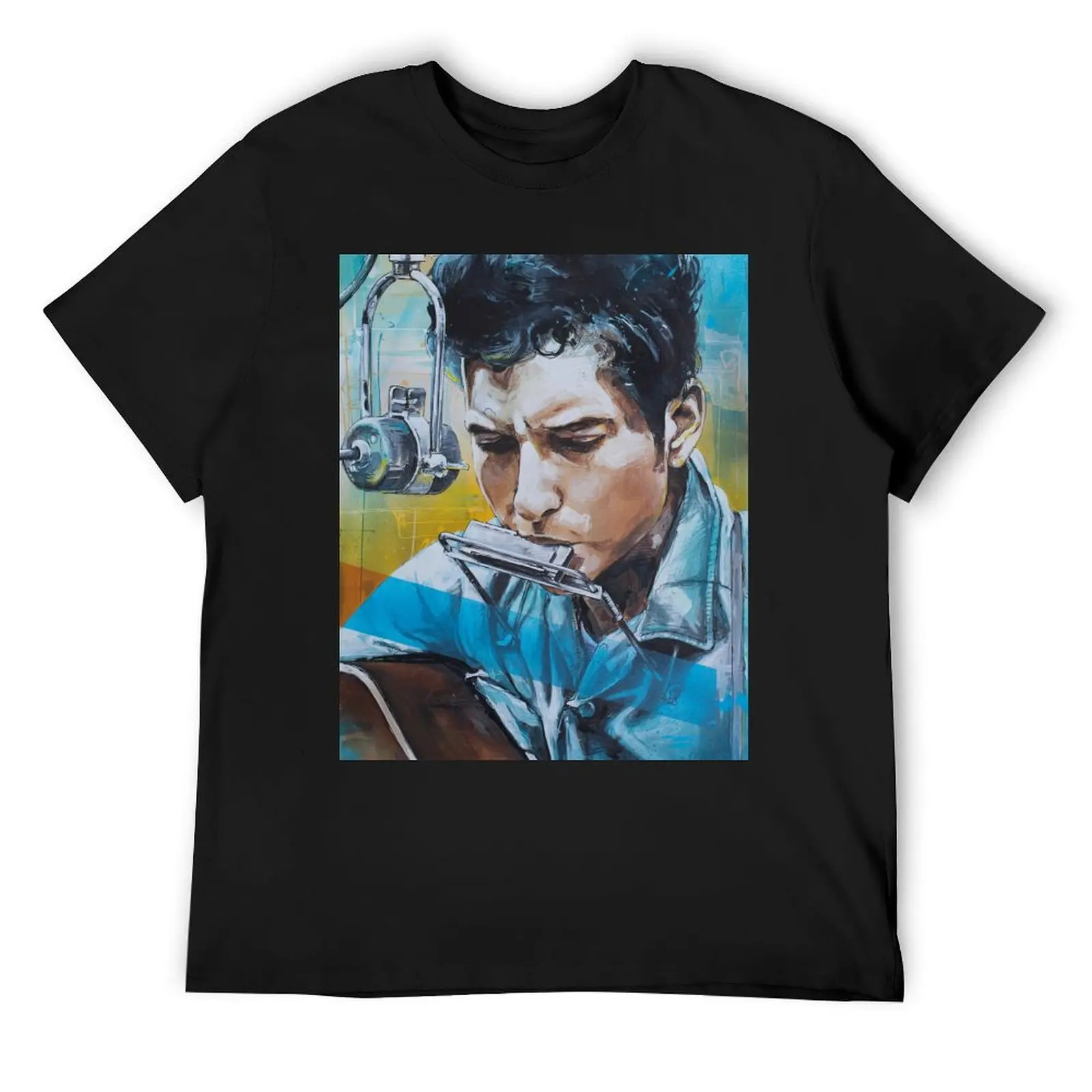 

Robert Zimmerman painting T-Shirt boys animal print T-shirts oversize blue archive slim fit t shirts for men