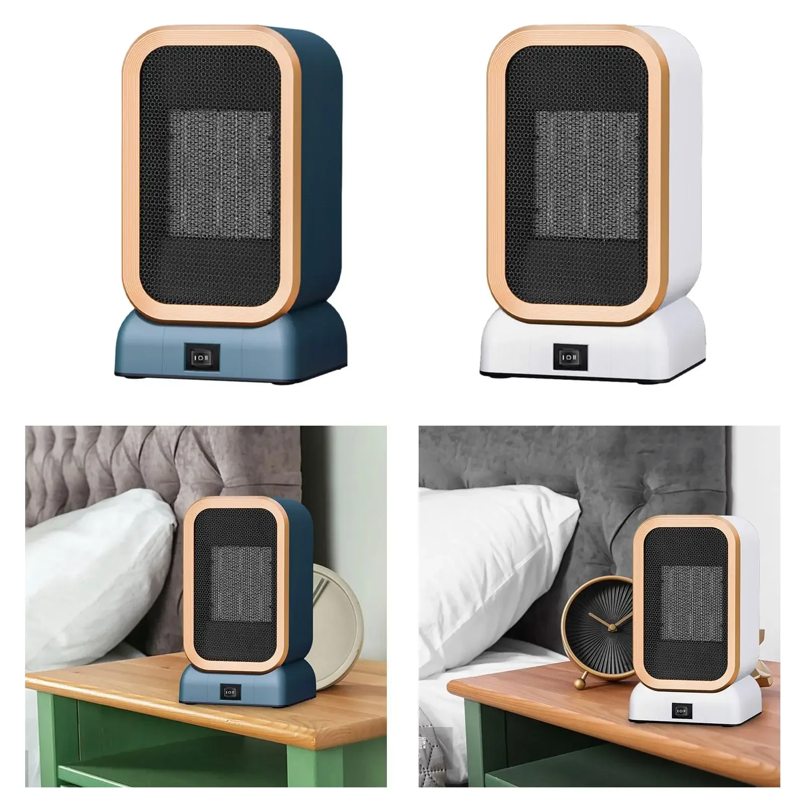 휴대용 뜨거운 공기 송풍기 히터, 가정용 무소음 과열 보호 소형 히터 기계, 개인 캠핑 사무실 낚시용, 1000W