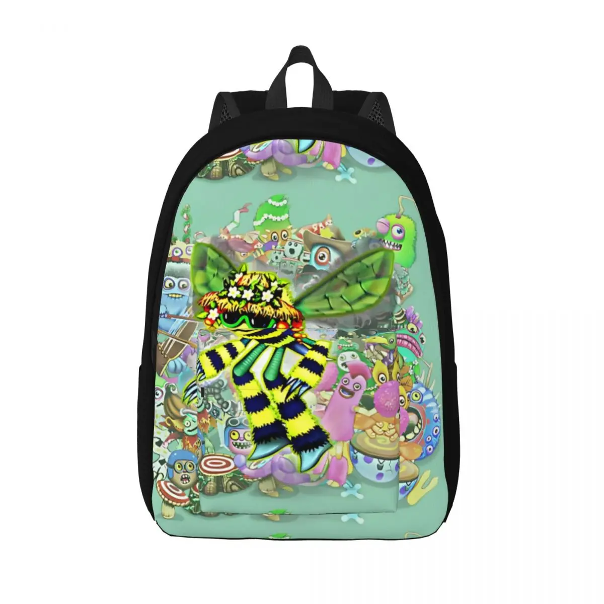 

My Singing Monsters Characters Humbug Backpack for Preschool Kindergarten School Student Bookbag Boy Girl Kids Canvas Daypack