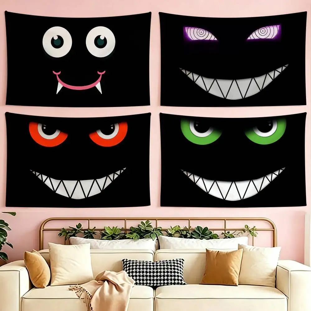 

Black And White Eyes flag Suitable For Party Club Outdoor Interior Wall Decoration Banner Fans Gift