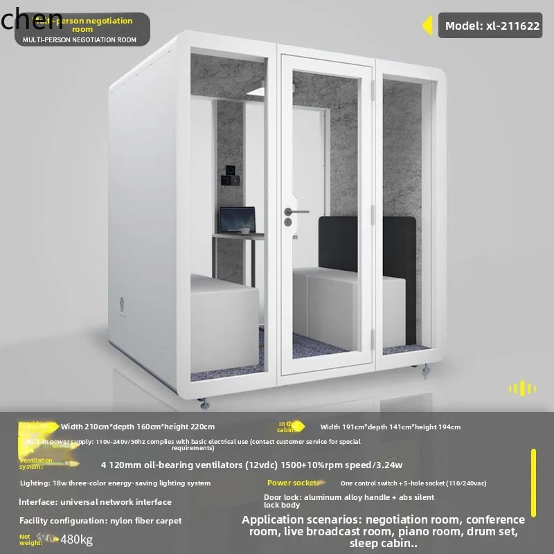 ZML Recording Studio Home Mobile Soundproof Room Office Portable Phone Booth