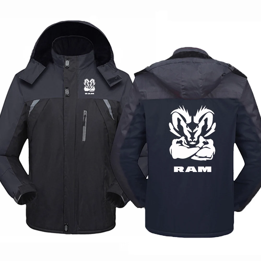 

Ram 1500 Turbo Car Logo Print 2026 Autumn And Winter Men's High Quality and Durable Winter Mountaineering Clothing Jacket