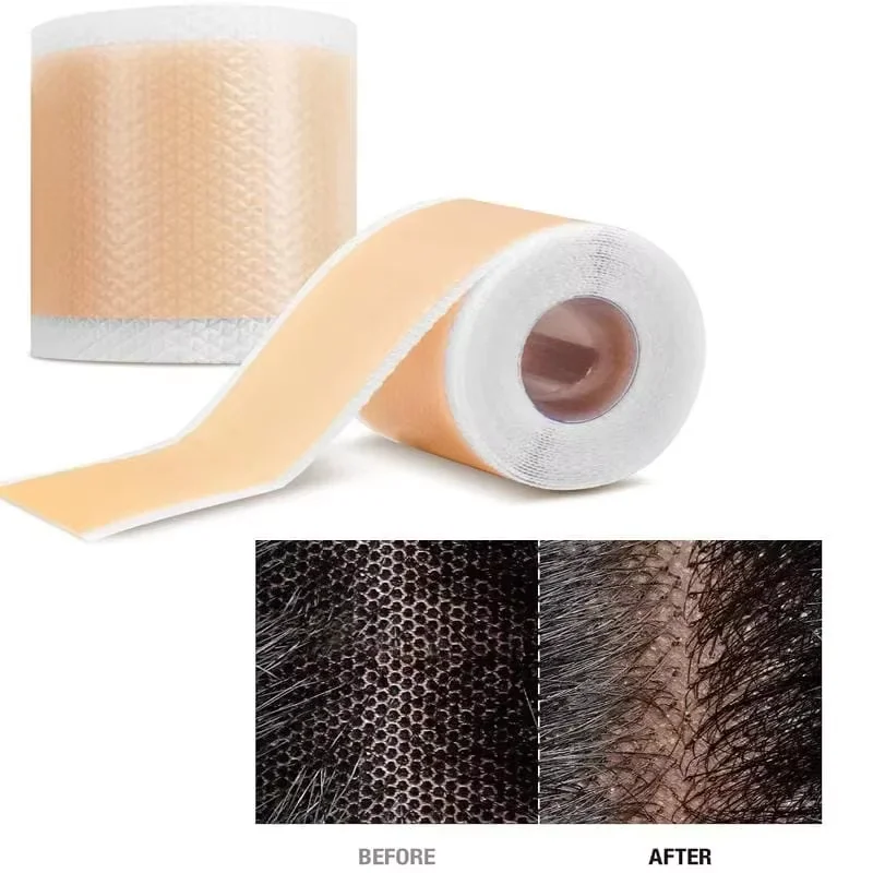 4*50/100/150Cm Ultra-Thin Silicone Lace Tape For Wig Non-Slip Lace Wig Grids Silicone Tape Breathable Knots Healer Lace Wig Grip