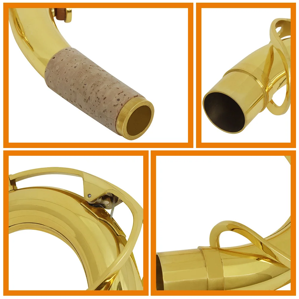 

Saxophone Neck Tube Durability Replacement Accessories Flat Tenor Instrument Silver Plated Brass Accessory Diameter