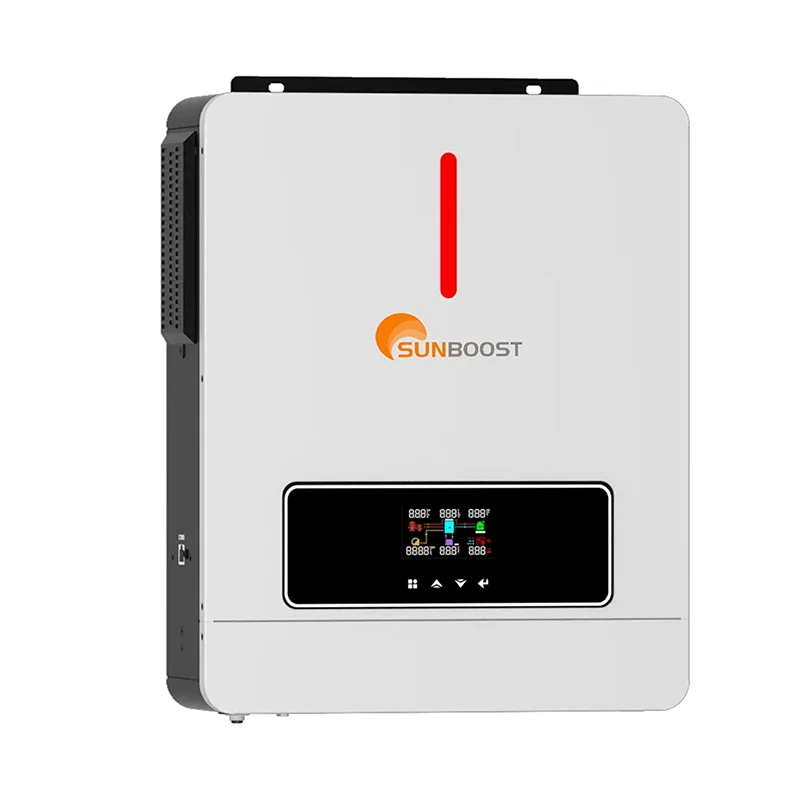 Sunboost 3KW 4KW 6KW 48V Pure Sine Wave Solar Char Controller Grid Hybrid MPPT Solar Inverter Single Output Type On/Off AC