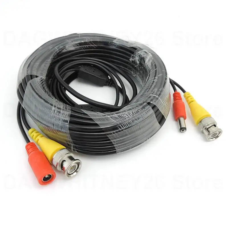 Analog DVR System Cord BNC male to DC female 5.5x2.1mm video Cable cctv AHD Camera extension connector wire