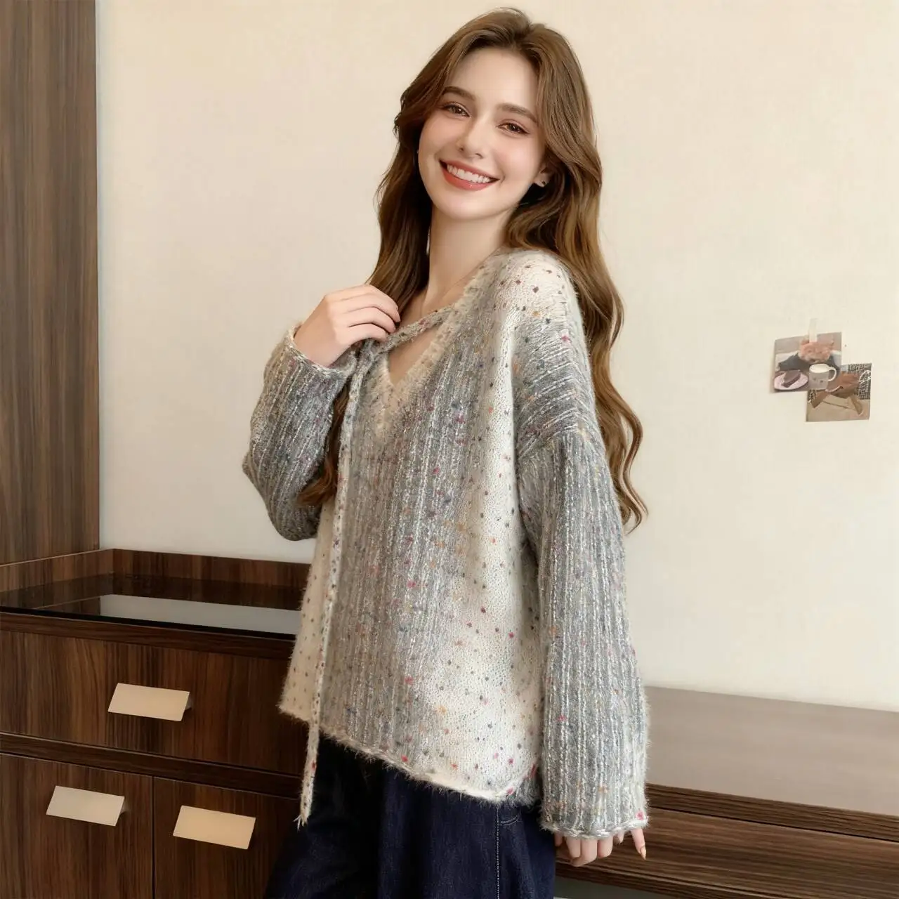 Sweaters Jumpers Pullovers Women Long Merino Effortless Layering Regular BF Y2K OL Professional Work Business Commute Autumn Fit