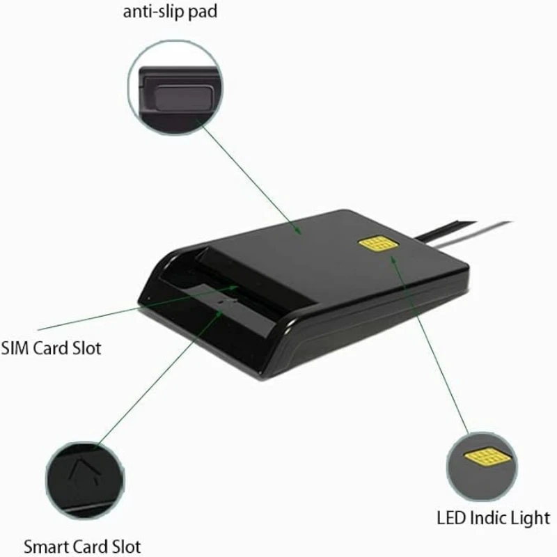 OYEITIMES USB Смарт-кардридер для банковских карт IC/ID считыватель карт EMV Высокое качество для Windows 7 8 10 Linux OS USB-CCID ISO 7816