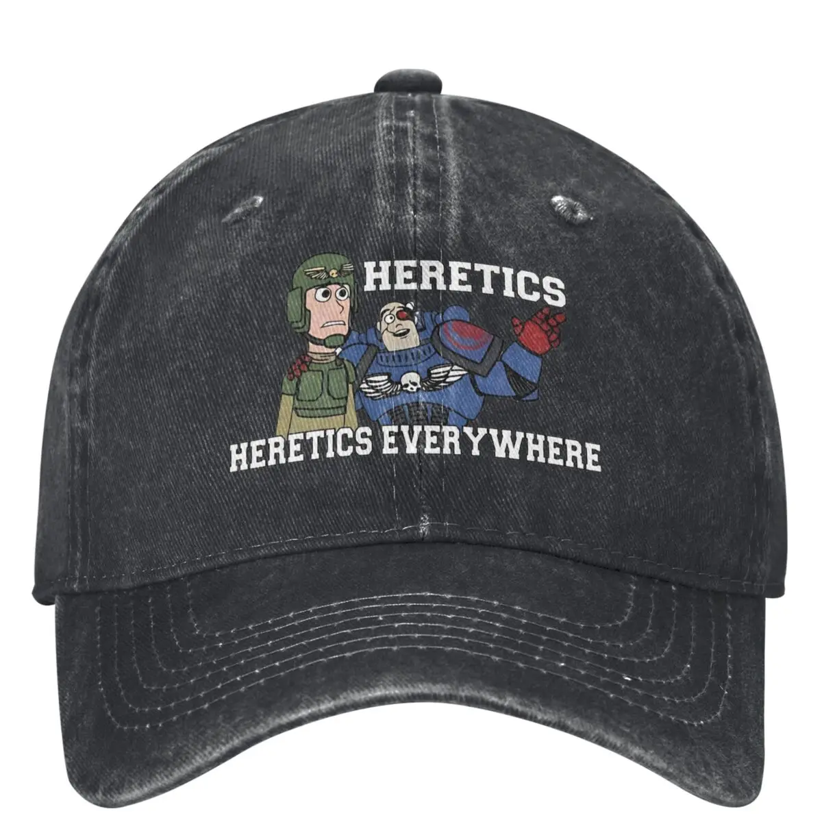 Heretics Everywhere Casual Baseball Cap Spring W-Warhammer 40k Trucker Hat Wholesale Outdoor Sports Hip Hop Hats