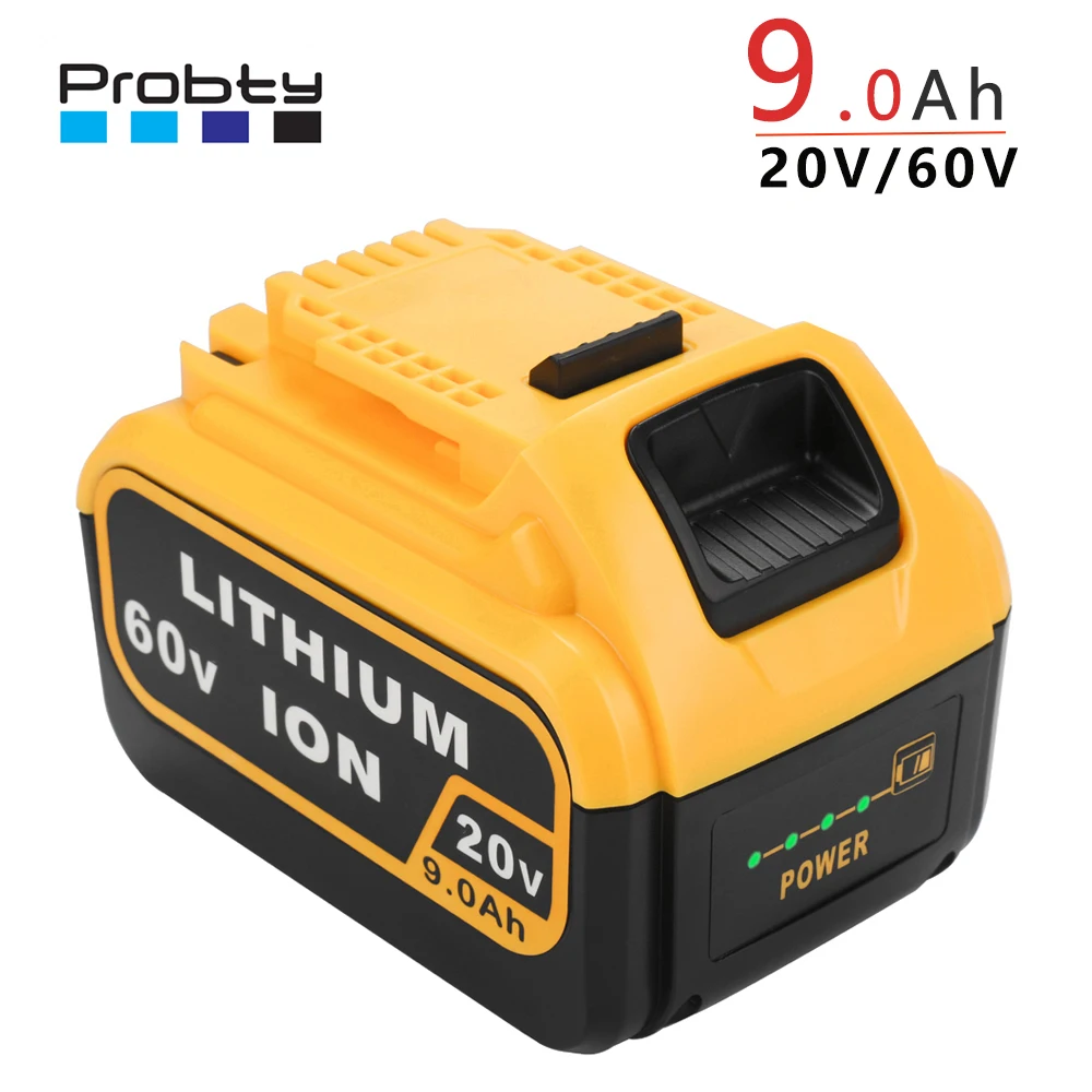 

New 20V 60V 6.0Ah or 9.0Ah DCB606 Replacement Li-ion Battery for DeWalt 20V/60Vpower tool 9000mAh lithium Battery