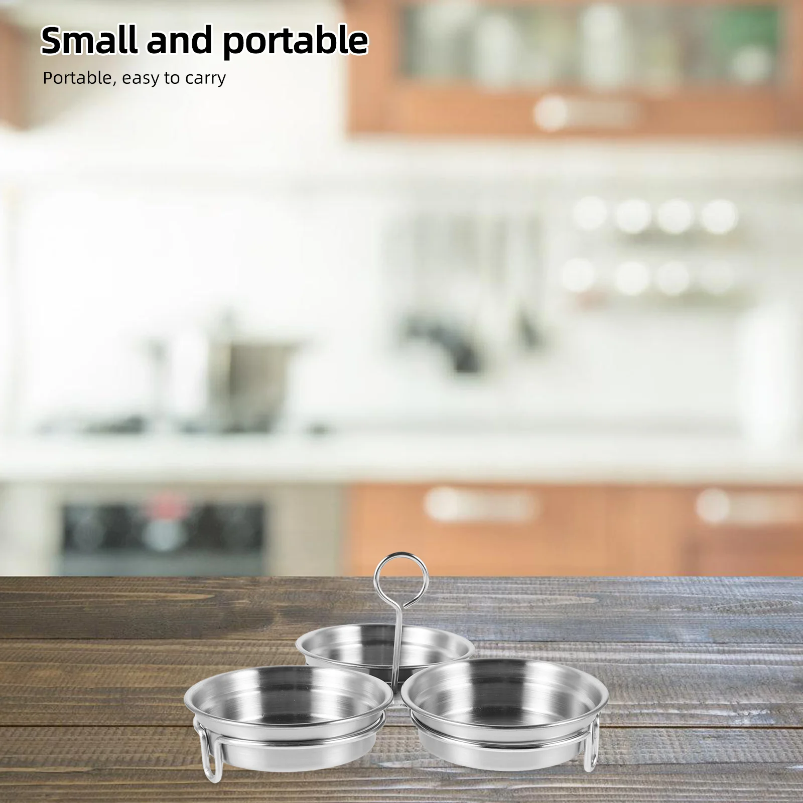 

1 set 1 Set Stainless Steel Dipping Dish Sauce Container For Restaurant Salad Dressing Bowl Condiment Cups Vinegar Storage Boxes