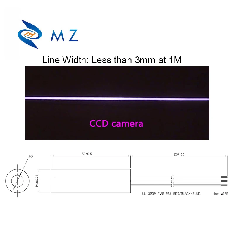 TTL PWM Infrared Line Laser Diode Module D12mm 905nm 5mW 10mW 20mW 30mW 50mW IR Invisible Light Positioning Industrial Laser