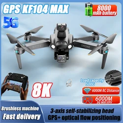 2024 KF104/KF102 Professional Drone 8K HD Camera GPS Laser Obstacle Avoidance Remote Control with Screen Aerial Photography Dron