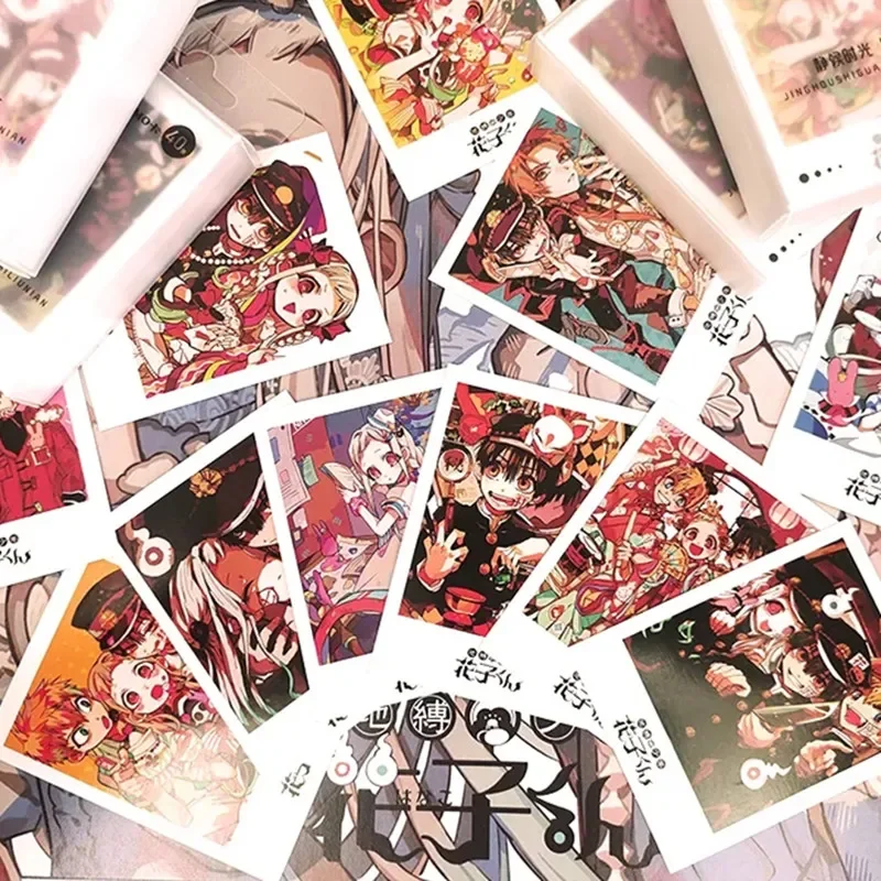 40pcs set Toilet Bound Hanako Kun Lomo Cards Yashiro Nene Minamoto Kou Anime Photocard Bookmark Students