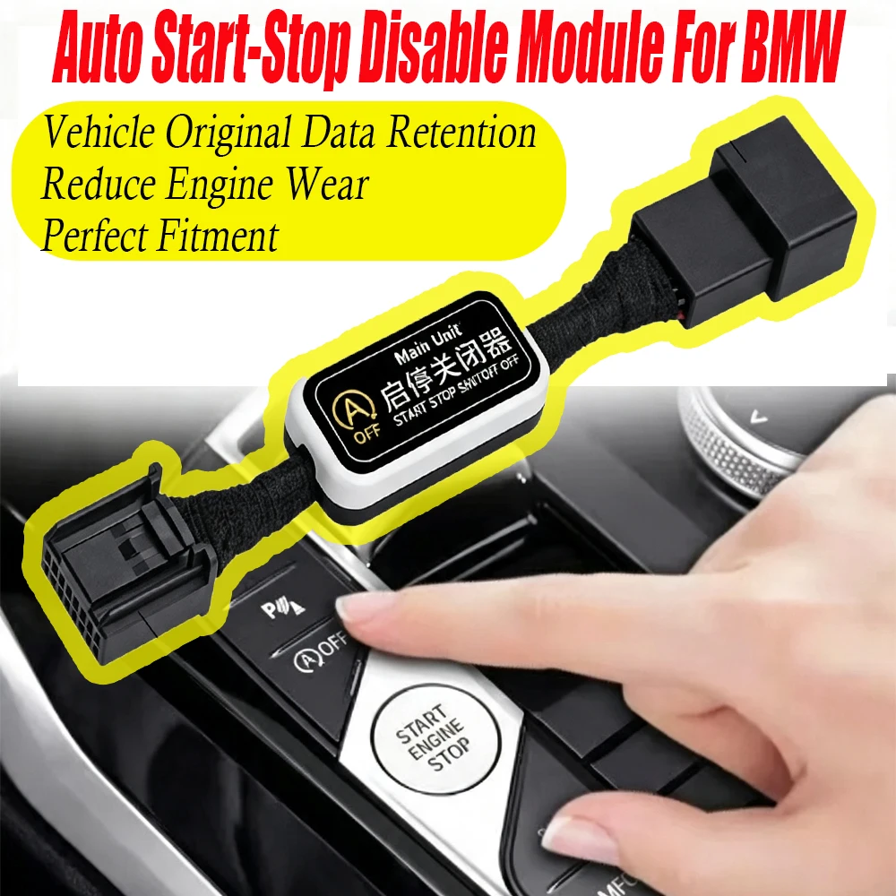 For BMW Auto Start‑Stop Off Module Plug‑Play Auto Start‑Stop Canceller Module 1 3 Series X5 X7 Auto Stop‑Start Eliminator