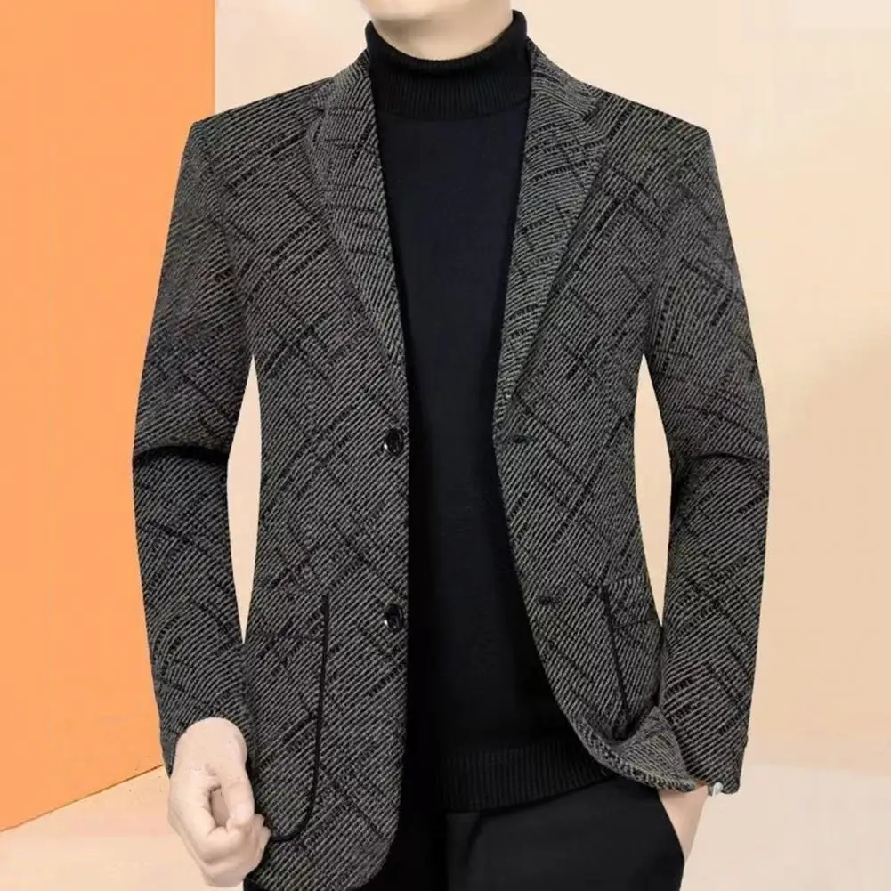 

Men's Thick Wool Blends Trench Long Casual Top Coats Fashion Warm Coat Lapel Collar Overcoat Jacket 5XL Male Slim Windbreaker