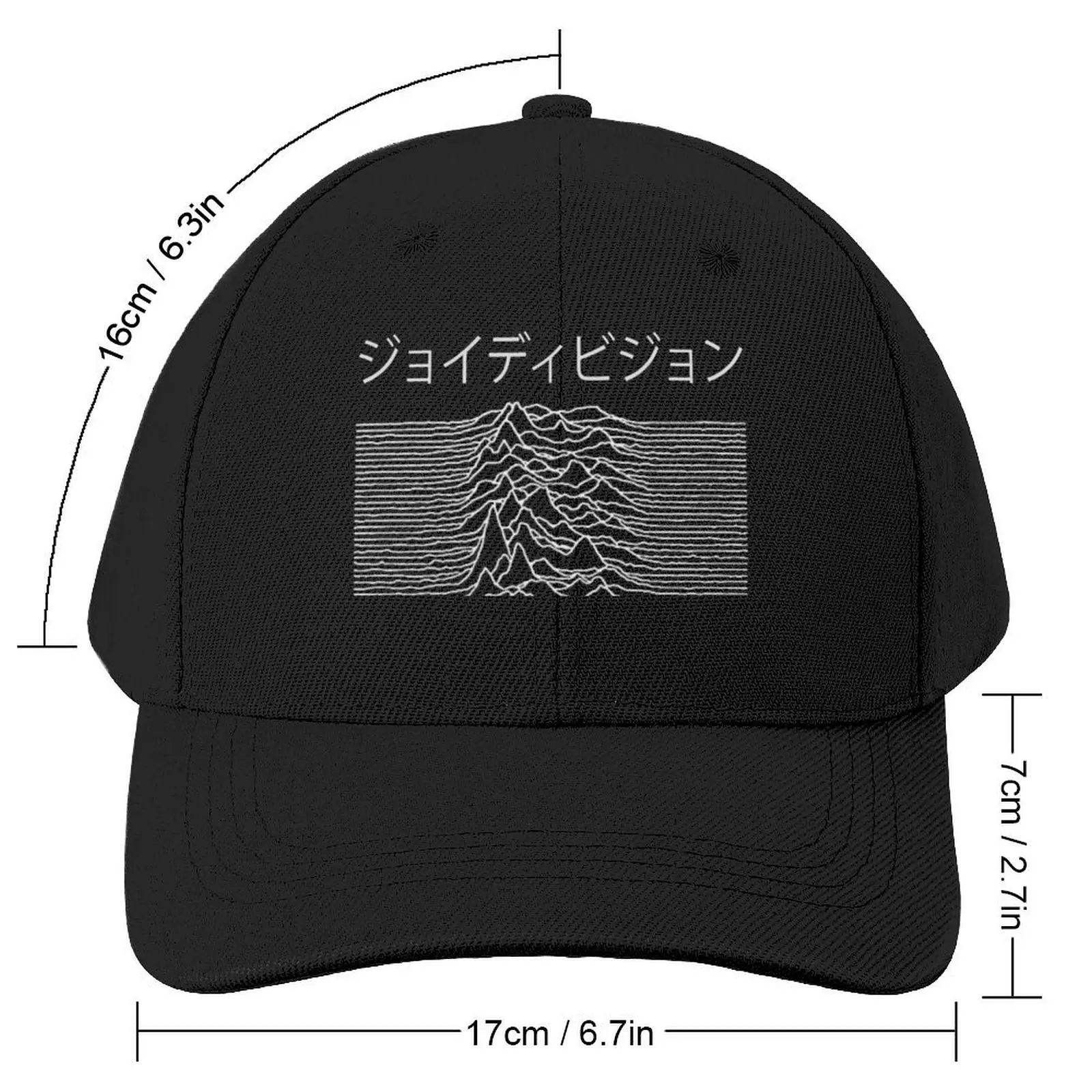 Unknown Pleasures Japan Version parody (Dark) Baseball Cap custom Hat derby hat Women's Hats For The Sun Men's